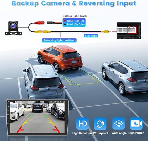 Roinvou 2+32G Android CarPlay Stereo for 2007-2012 Toyota Yaris Vios, 9'' Touch Screen in-Dash GPS Navigation with Built-in Wireless CarPlay Android Auto Support Mirror Link BT RDS AHD DSP in Kuwait