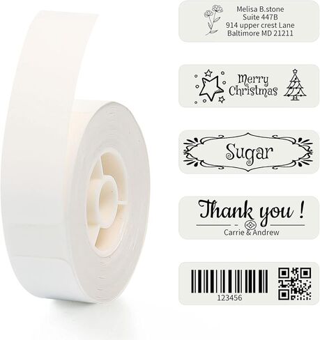 3 Rolls D110/D11 Clear, White, Glow in The Dark Label Maker Tape, Address Labels Name Labels for Daycare, School, Travel, Luminous Sticker for handrails, Doors, exits, Emergency corridors, switches in Kuwait