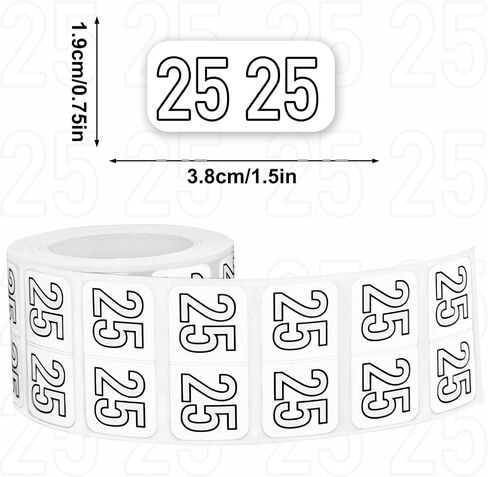 500Pcs 2025 Stickers for Chart File Folder Planner Organization, 25 Lable Tab Stickers Year Number File Labels Self Adhesive for Office Home Files Organization Decors (Black) in Saudi Arabia