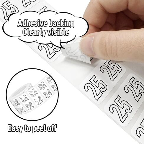 500Pcs 2025 Stickers for Chart File Folder Planner Organization, 25 Lable Tab Stickers Year Number File Labels Self Adhesive for Office Home Files Organization Decors (Black) in Saudi Arabia