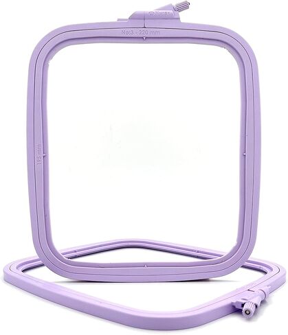 Nurge Lilac 3 Pcs Set Plastic Square Embroidery Hoop, Cross Stitch Hoops, Punch Needle Hoop (3 Pcs) in Saudi Arabia