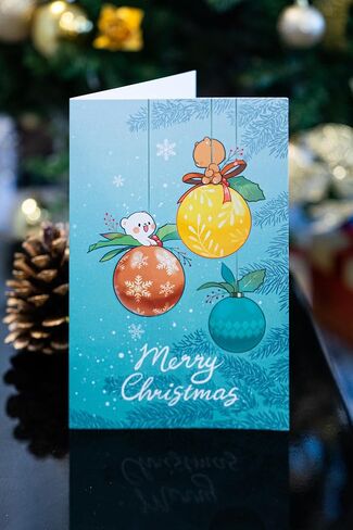 Greeting Card Assortment 5-Pack Authentic Merchandise 4" x 6" Inches Blank Milk and Mocha Cards with Envelopes Unique Designs for Family Friends Partners Cute Adorable Fun in Kuwait