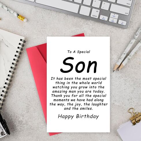 بطاقة عيد ميلاد ابن سعيد ، بطاقة عيد ميلاد مضحكة للابن ، قصيدة فرحان الابن هدايا عيد ميلاد من أمي أبي ، هدايا BDAY الحلوة للابن البالغ ، ابن عيد ميلاد الابن in Kuwait