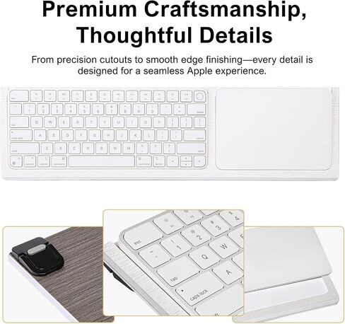 Stand for Apple Magic Keyboard with Touch ID and Trackpad | Accessories for iMac, MacBook, Apple Vision Pro, Compatible with Meta Quest 3s | Home and Office Desk Accessories (H w/o N pre Sep 2021) in Saudi Arabia