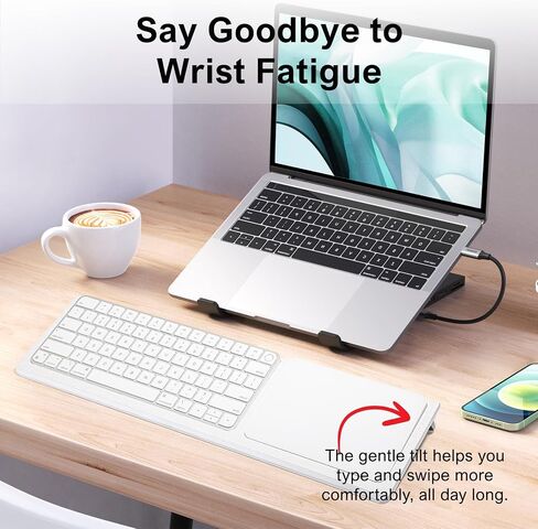 Stand for Apple Magic Keyboard with Touch ID and Trackpad | Accessories for iMac, MacBook, Apple Vision Pro, Compatible with Meta Quest 3s | Home and Office Desk Accessories (H w/o N pre Sep 2021) in Saudi Arabia