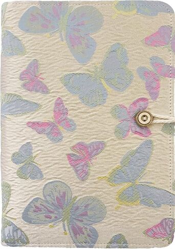 A5 Binder, 6 Ring Binder, Refillable Journal, Butterfly Notebook, Embroidered Journal, Budget Binder, 6"x8" Unlined Paper, Sketchbook, Travelers Journal, Butterfly Gifts, Planner Binder, Pink in Kuwait