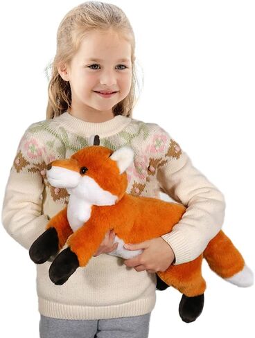Ice King Bear 16" Large Fox Stuffed Animal Fluffy Soft Realistic Plush Toy (Weighted/2lb) in Saudi Arabia