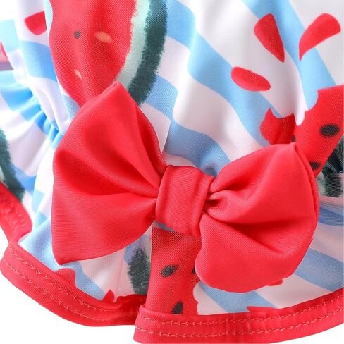 PATPAT Baby/Toddler Girls Swimsuits Ruffle Mermaid Floral One Piece Bathing Suit Beach Swimwear with Sun Hat in Kuwait