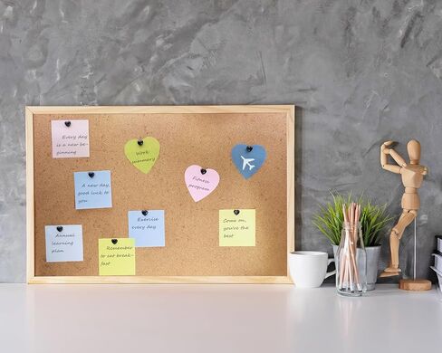 ONLYKXY 30pcs Sweetheart Push Pins Tacks Plastic Cute Love Heart Shape Head Nail Thumb Tacks Steel Point Bottom Tacks for Cork Bulletin Board Colored Tacks Decorative Push pins (Pink) in Kuwait