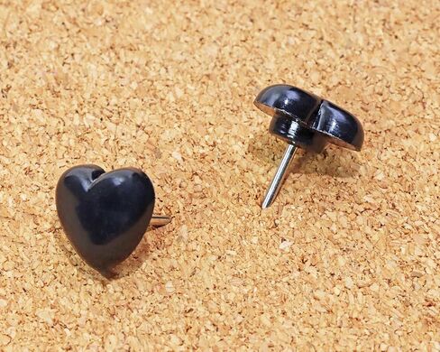 ONLYKXY 30pcs Sweetheart Push Pins Tacks Plastic Cute Love Heart Shape Head Nail Thumb Tacks Steel Point Bottom Tacks for Cork Bulletin Board Colored Tacks Decorative Push pins (Pink) in Kuwait