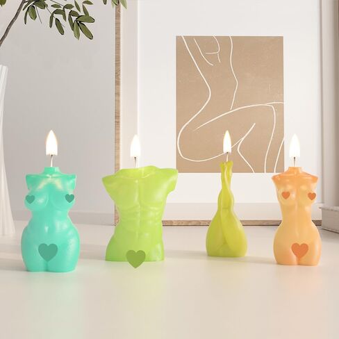 3D Skull Rose Butterfly Candle Mold, Resin Casting Hand Crystal Ball Mold Ghost Silicone, Resin Candle, Handmade Soap Making Molds (Muscle) in Saudi Arabia