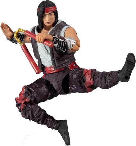McFarlane Toys Mortal Kombat Liu Kang (Fighting Abbot) 7" Action Figure with Accessories in Saudi Arabia