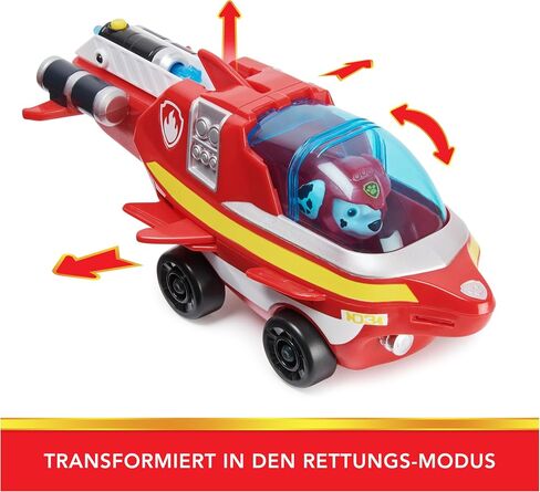 Paw Patrol Aqua Pups Marshall Transforming Dolphin Vehicle with Collectible Action Figure, Kids Toys for Ages 3 and up in Saudi Arabia