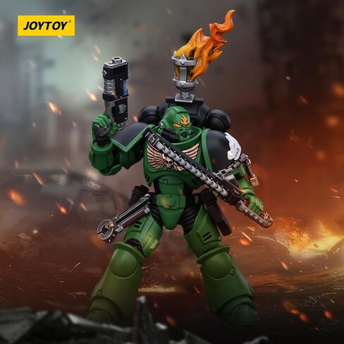 JOYTOY Warhammer 40k Salamanders, Salamanders Intercessors Sergeant Tsek'gan 1/18 Action Figure, Dedicated to You Who Love Collecting in Saudi Arabia