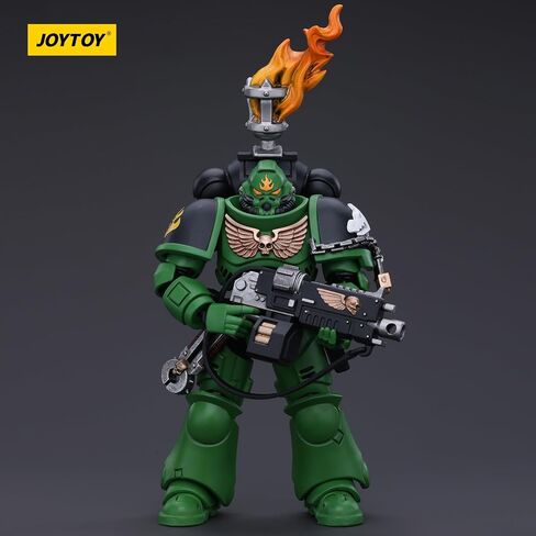 JOYTOY Warhammer 40k Salamanders, Salamanders Intercessors Sergeant Tsek'gan 1/18 Action Figure, Dedicated to You Who Love Collecting in Saudi Arabia
