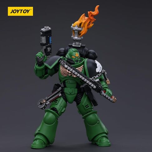 JOYTOY Warhammer 40k Salamanders, Salamanders Intercessors Sergeant Tsek'gan 1/18 Action Figure, Dedicated to You Who Love Collecting in Saudi Arabia