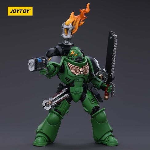 JOYTOY Warhammer 40k Salamanders, Salamanders Intercessors Sergeant Tsek'gan 1/18 Action Figure, Dedicated to You Who Love Collecting in Saudi Arabia