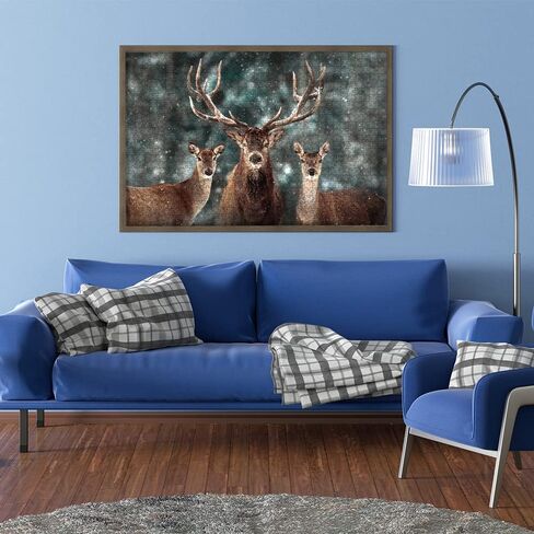 MaxRenard Game 1000 Pieces Jigsaw Puzzle for Adult Animal Toy Noble Deer Family in Saudi Arabia