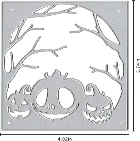 Halloween Pumpkin Frame Cutting Dies, Tree Metal Die Cuts for Card Making Embossing Stencil DIY Scrapbooking Photo Album Decorative DIY Paper Cards Making Gift, DIY Halloween Décor in Saudi Arabia