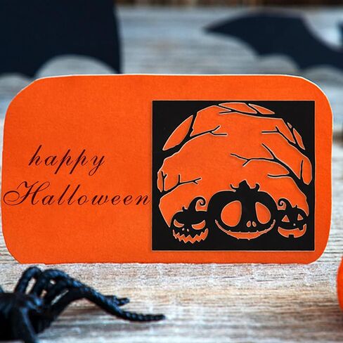 Halloween Pumpkin Frame Cutting Dies, Tree Metal Die Cuts for Card Making Embossing Stencil DIY Scrapbooking Photo Album Decorative DIY Paper Cards Making Gift, DIY Halloween Décor in Saudi Arabia