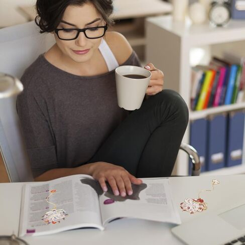 2 PCS Anime Bookmarks, Kitsune Cool Bookmarks, Cute Metal Funny Unique Fox Bookmark Book Lovers Tracker for Teacher Student Women Mother's Day Christmas New Year Birthday Gift in Kuwait