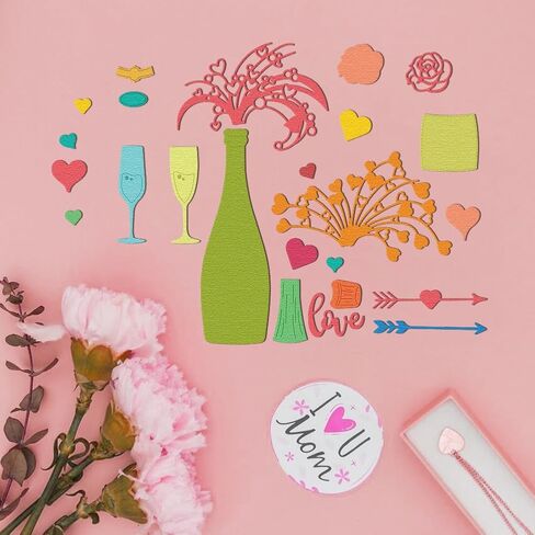 Insects Wildflowers Frame Die Cuts Carbon Steel Die Cuts Cutting Dies Plants Frame Stencils Scrapbooking Weeds Embossing Template Dies for Birthday Card Making Party Greeting Photo Album in Saudi Arabia
