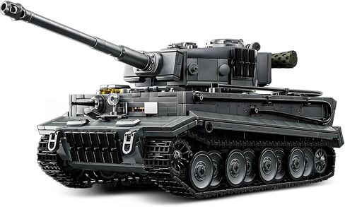 1:28 لبنات بناء دبابات ثقيلة Tiger تم تعيينها للبالغين ، متوافقة مع مركبة LEGO العسكرية ، و WW2 Army Tank Toys Model للمعجبين العسكريين ، وهدايا للمراهقين الأولاد 8-14 (1668 PCS) in Kuwait