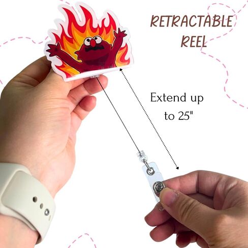 Antidepressants Single Badge Reel – Cute Design for Dog Moms, Retractable Clip for Nurses, Medical Staff, Hospitals, Clinics, and Work Accessories, Perfect Mental Health Awareness and Nurse Gift in Saudi Arabia