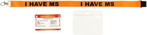 Medical Card Awareness with Writable Panel and Patterned Lanyard, Emergency Contact PVC Card (MS) in Saudi Arabia