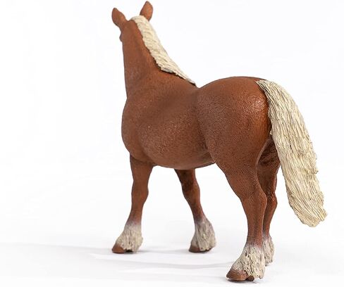Schleich Farm World Realistic Noriker Stallion Horse Figurine - Highly Detailed and Durable Farm Animal Toy, Fun and Educational Play for Boys and Girls, Gift for Kids Ages 3+ in Saudi Arabia
