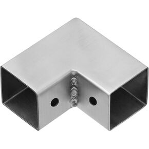 12 PCS 1" X 1" 2 Way Square Tube Fittings, 304 Stainless Steel 90 Degree L Square Tubing Corner Connector