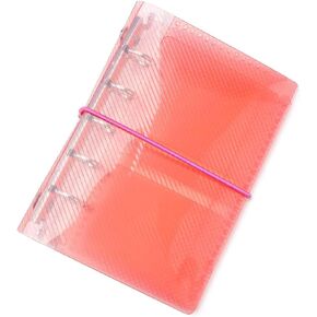 Axewoodz Gray A6 Binder PP Trifold Binders 6 Ring Binder Binder Notebook قابلة لإعادة الملعب Shell ضمادة حشو محشو الشخصي