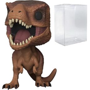 Pop Jurassic Park - Tyrannosaurus Rex [T -Rex] Funko Vinyl Figure (مجمعة مع حالة واقي المربع المتوافق) متعددة الألوان 3.75 بوصة