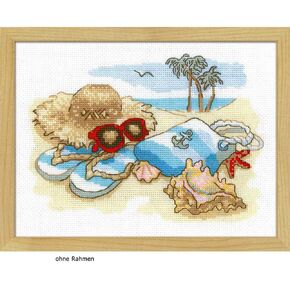 Riolis - Holiday by the Sea 1719 ، Cross Stitch Kits 9،45 "× 7،09" ، مجموعات غرز المبتدئين للمبتدئين والمقاطع المتقدمة للبالغين ، مجموعة غرز التطريز.