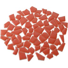 UXCELL 500G/1.1LB البلاط الفسيفساء من السيراميك غير النظامية ، 1.3-2 سم مكبوتة من الفسيفساء ملونًا من السيراميك الحجارة مجموعات الفسيفس