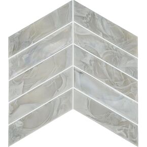 Starcastle 1 "X 6" Chevron Glass Wall Mosaic (15 جهاز كمبيوتر لكل كرتون) (12.75 قدم مربع لكل كرتون)