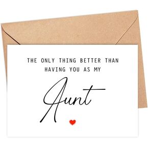 The Only Thing Better Than Having You As My Aunt ...Is Our Baby Having You For A Great Aunt - Pregnancy Announcement Greeting Card - Aunt Card - We're Pregnant Card - Mother's Day Gift