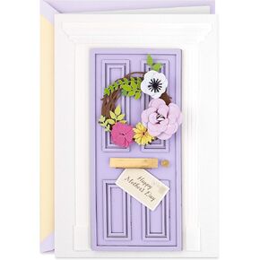 Hallmark Signature Mother's Day Card (Welcoming Front Door, You're in My Heart), 5 x 7.2 (799MBC1096)