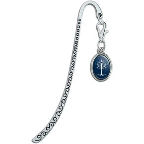 The Lord of the Rings Tree of Gondor Metal Bookmark Page Marker مع سحر بيضاوي