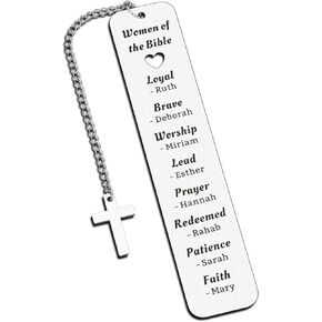 Women of Bible Bookmark Gifts for Mom Godmother Sister Friends, Bible Accessories Gifts for Women Pastor Wife, Catholic Confirmation Gift for Women Mother, Religious Christian Bookmark for Book Lover