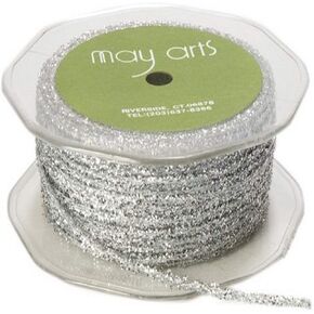 May Arts Ribbon ، سلسلة معدنية بيضاء قزحية