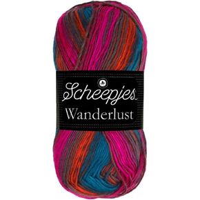 Scheepjes Wanderlust Yarn - 100g in Shade 458 Las Vegas, Versatile Acrylic Yarn for Knitting and Crochet Projects