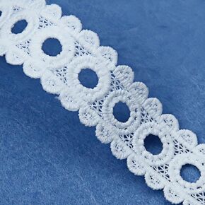 شريط الدانتيل الأبيض ، 6 نمط متنوع 0.79 "- 1.42" تقليم الدانتيل العريضة ، حافة النسيج العيينة حافة الدانتر in Kuwait