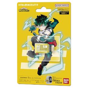 Bandai My Hero Academia Bracelet Vital Be Card Card | بطاقة الذاكرة متوافقة مع سوار حيوي يكون الساعة الرقمية | رفع 25 حرفًا من My Hero Academia Anime و Manga | هدية أنيمي رائعة