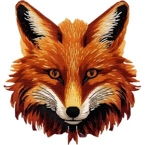 51Buyoutgo Fox Cross Stitch Kits ، 11 CT COUNT PRE STATED PRINTED CROST CROSS CROCK TRECT THESTLEPOINT PATTIONS KITS للمبتدئين البالغين ، Animal Easy Crossstitch Crossstitching