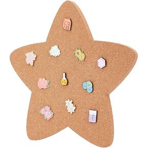 NBEADS Pin Display Cork Board, Star Cork Brooch Board 0.5inch Thick Pin Board Wall Mounted Cork Board Wooden Bulletin Display Board for Brooch Pin Storage Office Home Decor, 12x11Inch
