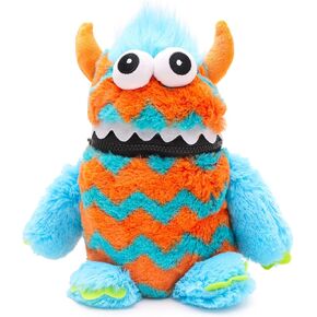 Toyland® 9" (23cm) Blue & Orange Colour Worry Monster Plush Soft Toy - Loves Eating Your Worries