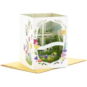 Hallmark Paper Wonder Religious Displayable Pop Up Easter Card (God's Blessings)