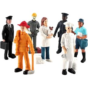 تماثيل MINI People Dollhouse مصغرة أرقام من البلاستيك الأشخاص الذين قاموا بمحاكاة الأشخاص التماثيل الرملية التماثيل التماثل