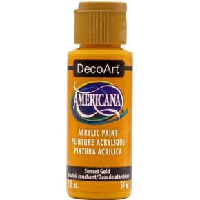 Decoart Americana Acrylic Paint 2oz-Sunset Gold